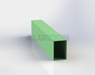 Hliníkový profil extrudovaný - Hliníkový jekl 80 x 40 x 3 mm