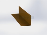 L profil ohýbaný 3D lak