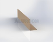 L profil 20 x 70 x 2 mm extrudovaný 3D lak