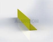 L profil 60 x 40 x 2 mm extrudovaný 3D lak